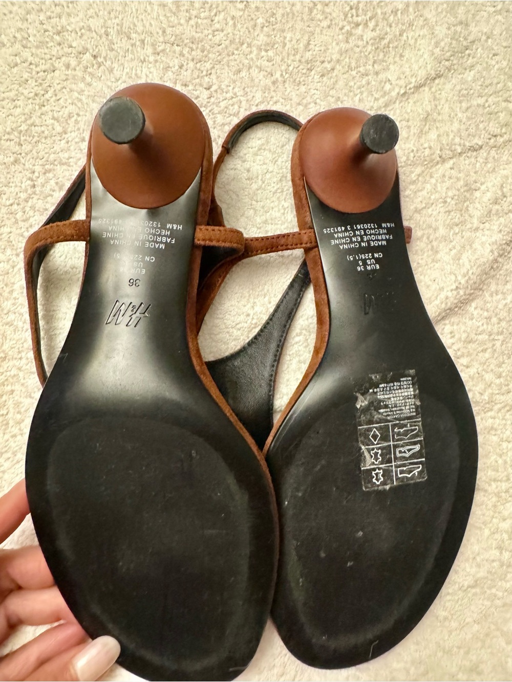 H&M Premium Limited Edition Genuine Suede Thong Slingback - Picture 7 of 12